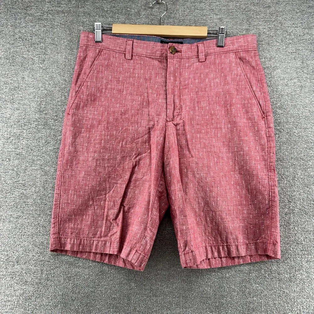 Banana Republic Emerson‎ Shorts Men Size 33 Red 100% Cotton Summer Beach